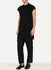 Black Jersey Sleeveless Jumbo Tee