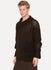 Natural Brown Yak Chunky Hand Knitted Turtleneck