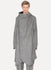 Grey Linen Moleskin Manteau