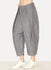 Grey Linen Moleskin Pleated Pant