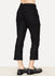 Black Cotton Cropped Pants