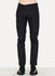 Black Coated Cotton Slim Pant