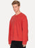 Fluoro Red Crewneck Sweatshirt