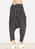 Cold Black Linen Cotton Soft Over Pant