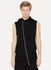 Black French Terry Sleeveless Sweatshirt