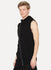 Black French Terry Sleeveless Sweatshirt