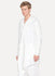 White Linen Hooded Cardigan