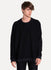 Black Roughened Crewneck Sweat