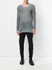Collarless Top Black