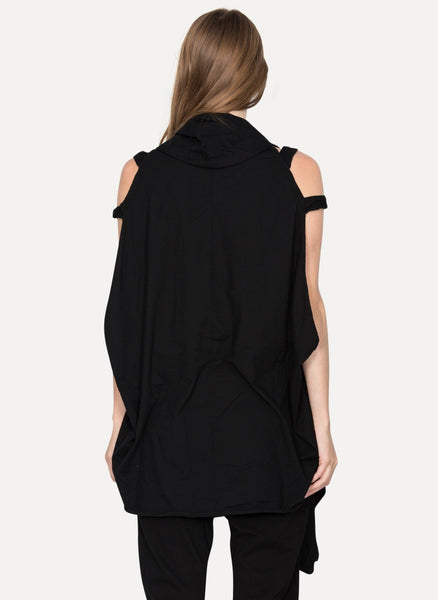 18.342.251R  Hooded Sleeveless Wrap