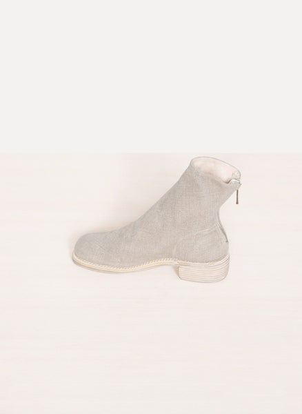 796 CO27T Linen Back Zip Boot