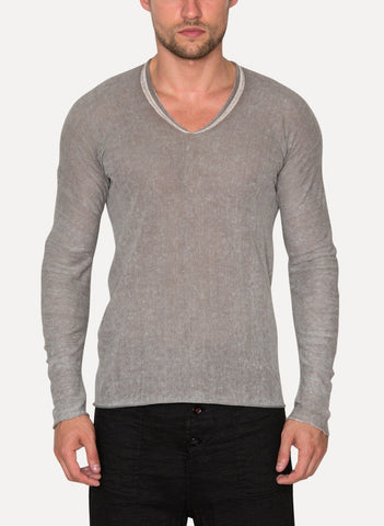 27YMSW115_LC14_FP Printed Arched Sweater