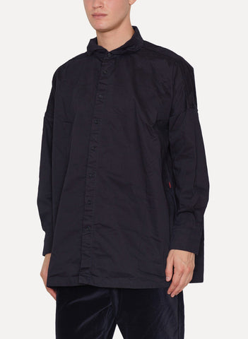 Navy Daim Cotton Shirt