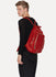 Red Soft Horse Leather Backpack