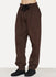 Brown Daim Cotton Wide Pant