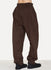 Brown Daim Cotton Wide Pant