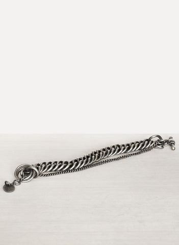 Heavy Silver Chain Bracelet