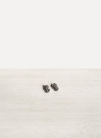 Silver Skull Studs