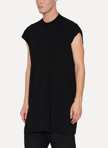 Black Jersey Sleeveless Jumbo Tee