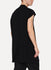 Black Jersey Sleeveless Jumbo Tee
