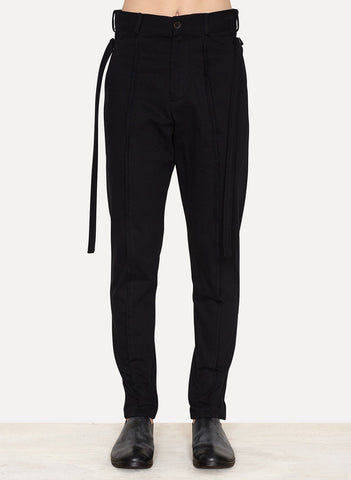 Black Virgin Wool Blend Trousers Pisarro