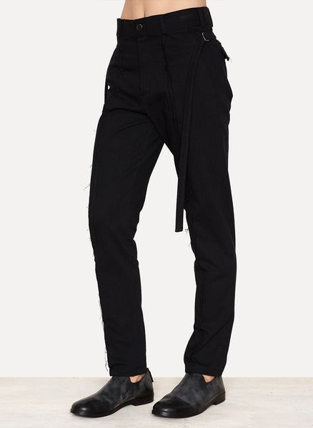 Black Virgin Wool Blend Trousers Pisarro
