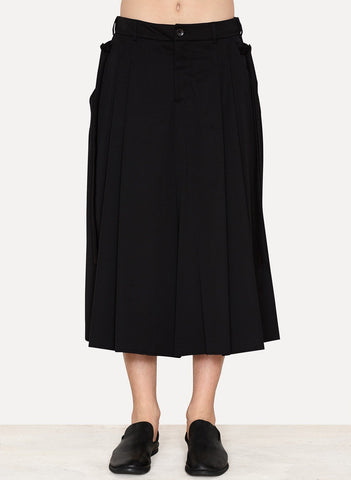 Coal Wool Gabardine Trousers Pavlov