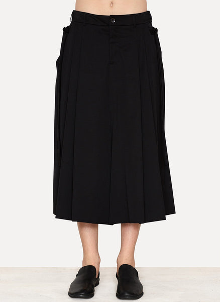 Coal Wool Gabardine Trousers Pavlov