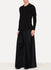 Wool Cashmere Pleated Long Column Wide Pants