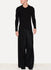 Wool Cashmere Pleated Long Column Wide Pants