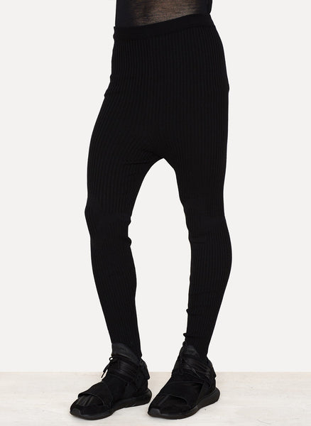 Wind Wool Stretch Ribbed Anatomic Leggings