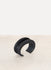 Silver Oxidized Crescent Channel Bracelet (30mm)