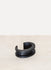 Silver Oxidized Crescent Channel Bracelet (30mm)