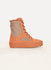 Burnt Sienna Calfskin Suede Womens Military Boot