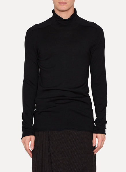 Black New Wool Turtleneck