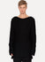 Black Virgin Wool Pullover Sweater