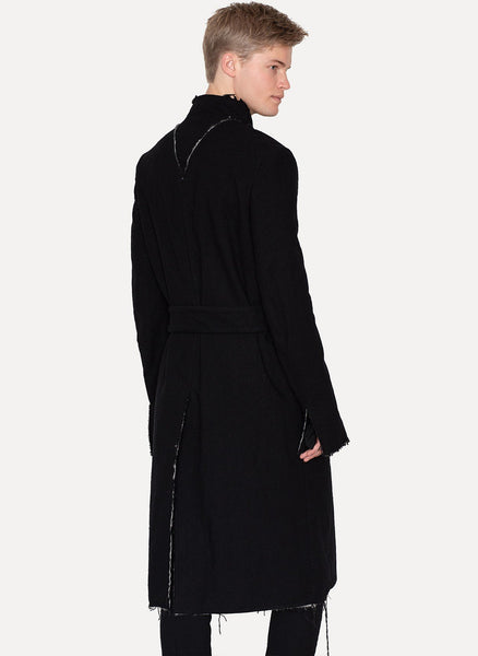 Wool Linen Long Padded Coat