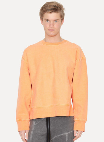 Warning Orange Crewneck Sweatshirt