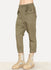 Washed Green Polate Drawstring Trousers