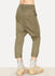 Washed Green Polate Drawstring Trousers