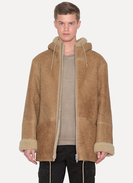 Natural Hooded Shearling