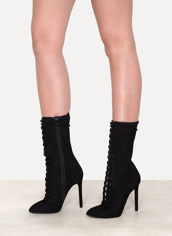 Lace Up Suede Boot