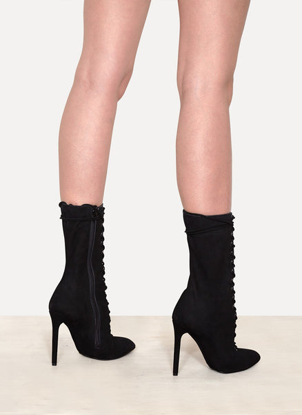 Lace Up Suede Boot