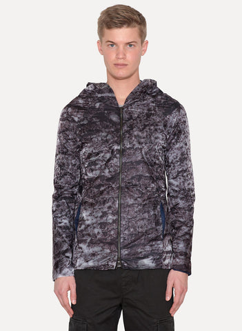 Camouflage Print Hooded Windbreaker Jacket