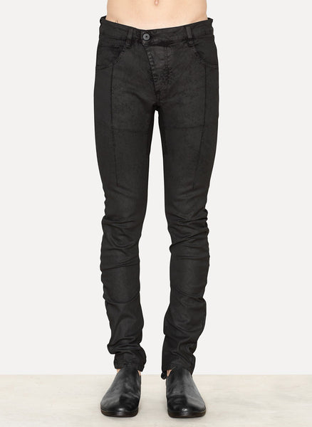 Coated Black Dye Skinny  Jeans