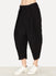 Black Hemp Wool Pleated Pant