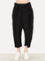 Black Hemp Wool Pleated Pant