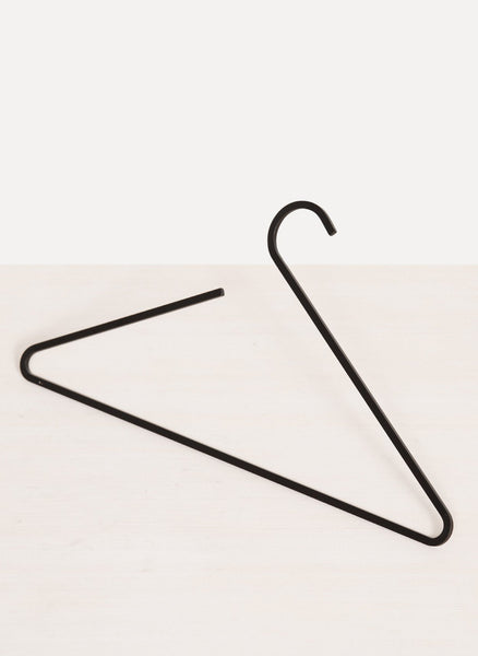 Satin Black Metal Shirt Hangers