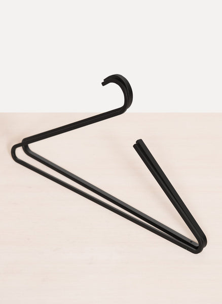 Satin Black Metal Coat Hangers