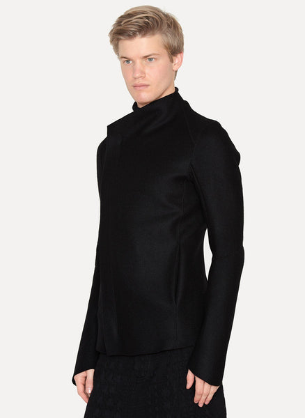 Virgin Wool Zip Jacket